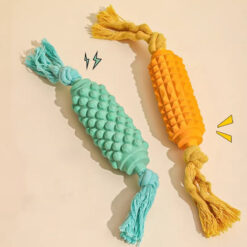 Durable Bite Resistant Latex Corn Stick Dog Chew Toy