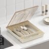 Durable Dustproof Kitchen Tableware Storage Cover Box