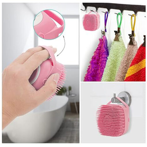 Multifunctional Silicone Bath Massage Grooming Comb Brush