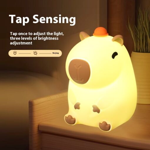 Creative Silicone Capabala Shaped Small Night Lamp