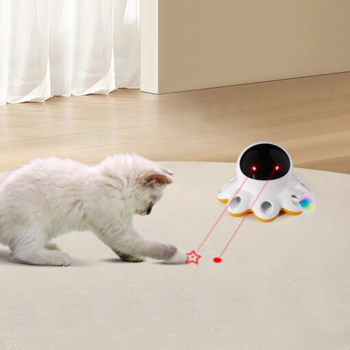 Interactive Cat Teaser Electric 360-degree Rotating Laser Toy