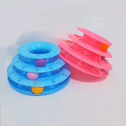 Detachable Multi-layer Pet Educational Spinning Ball Track Toy