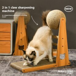 Multifunctional Vertical Wear-resistant Cat Scratch Board Toy