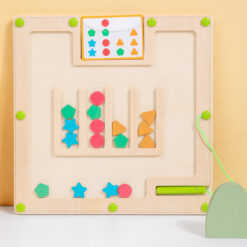 Interactive Children's Magnetic Shape Color Moving Board Toy