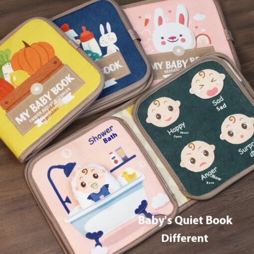 Creative Baby Biteable Tearing Book Velcro Felt Cloth Toy