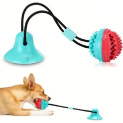 Multifunctional Suction Cup Tug Of War Teething Dog Chew Toy