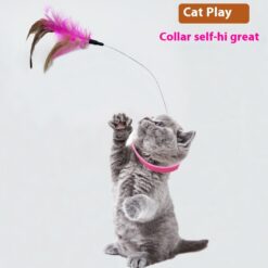 Self-happiness Collar Relief Feather Bell Cat Toy