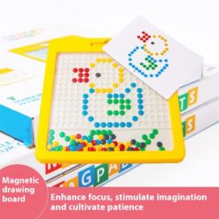 Montessori Magnetic Bean Pen Drawing Board Toy