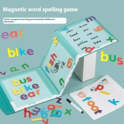 Interactive Magnetic Book-style Spelling Word Game Toy