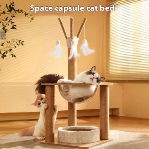 Cat Climbing Frame Integrated Space Capsule Toy