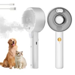 Creative Pet Steam Spray Comb Grooming Massage Brush