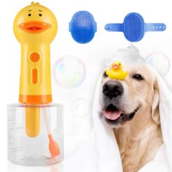 Automatic Foaming Dog Soap Bath Brush Dispenser