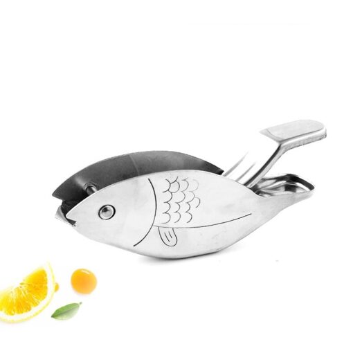 Stainless Steel Fish Shape Household Manual Lemon Juicer