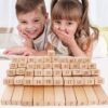 Wooden Building Blocks Assembling Puzzle Bricks Game Toy