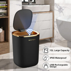 Household Smart Sensing Hands-Free Inductive Trash Can