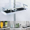 No Drilling Bathroom Shower Shelf Storage Rack Organizer