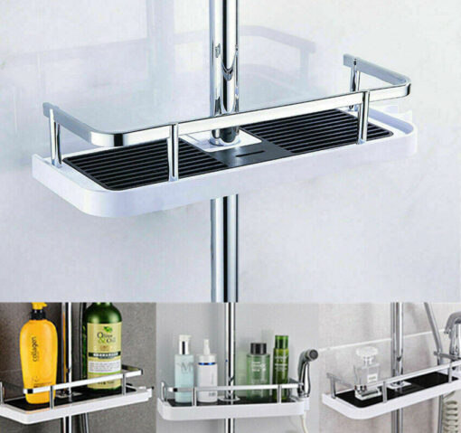 No Drilling Bathroom Shower Shelf Storage Rack Organizer