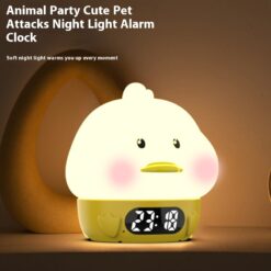 Multi-function Alarm Clock USB Charging Night Light Lamp